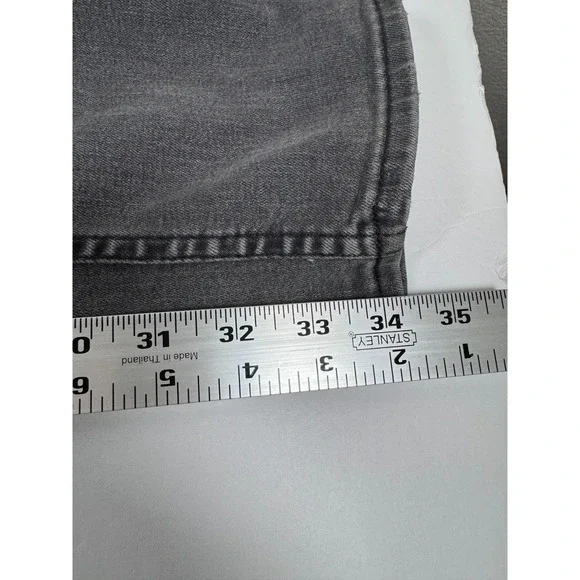 Acne Studios Kex Nightster Jeans Womens 29 x 34‎ Gray Denim Slim Y2K Minimalist - Picture 14 of 16